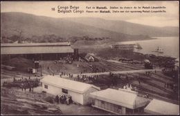 Belgian Congo Port De Matadi Station Du Chemin De Fer Matadi Leopoldville - Enteros Postales