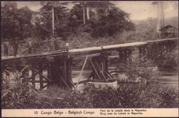 Belgian Congo Bridge River Pont De La Lukula Dans Le Mayumbe - Interi Postali