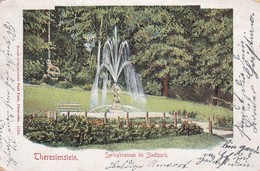 AK Theresienstein - Springbrunnen Im Stadtpark - 1900  (32641) - Hof