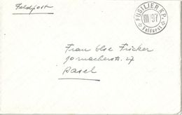 Feldpost Brief  "Füsilier Kp. III/97"           1942 - Postmarks