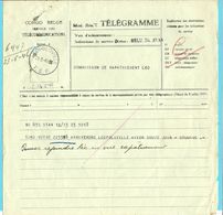 TELEGRAMME CONGO BELGE Met Stempel LEOPOLDVILLE 1946 - Autres & Non Classés