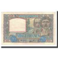 France, 20 Francs, 1939-12-07, SUP, Fayette:12.1, KM:92a - 20 F 1939-1942 ''Science Et Travail''