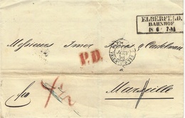 1856- Letter From ELBERFELD BAHNHOF To Marseille ( France ) P.D.  + Fco - Brieven En Documenten