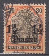 Germany Offices In Turkey 1905 Without Watermark Mi#28 Used - Deutsche Post In Der Türkei