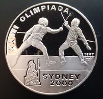 CUBA 10 PESOS 1997 SILVER PROOF OLYMPIC "XXVII Olympics Sydney"  (free Shipping Via Registered Air Mail) - Cuba