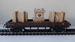 - GéGé - Wagon Plateau Avec 3 Caisses En Bois - - Goods Waggons (wagons)