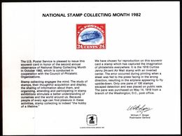 STATI UNITI - USA - 1982 - Mint Souvenir Card - US National Stamp Collecting Month - Souvenirs & Special Cards