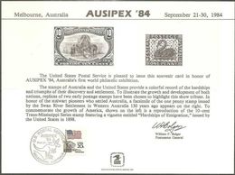 STATI UNITI - USA - 1984 - Cancelled Mint Souvenir Card - AUSIPEX '84 - Souvenirs & Special Cards