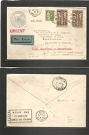 France - Xx. 1937 (20 Nov) World Airmails. Paris - Liberia, Monrovia (23 Dec) Express Air Multifkd Envelope. From Liberi - Other & Unclassified