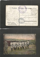 German Col-Swa. 1906 (11 May) Warmbad - Mansfeld, Germany (16 June) FM Military Photo Soldiers Card + Military Cachet +  - Other & Unclassified