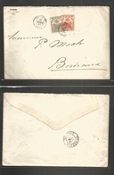 Haiti. 1896 (27 March) Les Cayes - Bordeaux, France (16 April) Fkd Env. 3c + 7c, Cds. Nice Usage + Arrival Cds. - Haiti