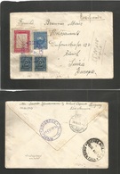 Paraguay. 1927 (27 Julio) Asuncion - Switzerland, Zurich (26 Aug) Via Argentina, Buenos Aires (29 July) Official Registe - Paraguay