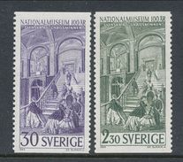 Sweden 1966 Facit # 577-578, Centenary Of The National Museum. MNH (**) - Unused Stamps