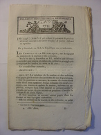 BULLETIN DES LOIS AVRIL 1802 - UNIFORME ECOLE DES MINES MANUFACTURE BONNETERIE ORLEANS FOIRES ROER RATIONS CHEVALERIE - Decretos & Leyes