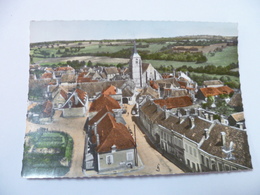 89- YONNE- TREIGNY - En Avion Au Dessus Du Centre Du Bourg (couleurs) - Treigny