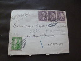 Lettre Haïti Avec 4 TP Anciens Pour Paris Port Au Princes 03/02/1939 - Haití