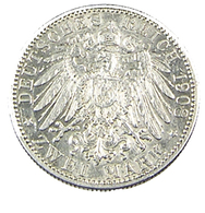 2 Marks - Allemagne - 1908 - Bavière - Argent - TTB - - 2, 3 & 5 Mark Silver