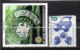 Lot De  2  Timbre(s) -n° 557 -2003   -oblitérés  -police Sécurité Routière     - Allemagne - Politie En Rijkswacht