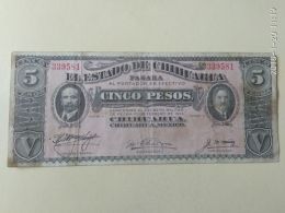 5 Pesos 1914 - Mexique