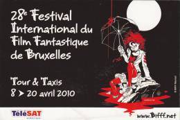 MAURICET. Mini-calendrier Pour Le 28e Festival International Du Film Fantastique. Bruxelles 2010. - Agenda & Kalender