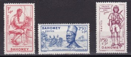 Dahomey N° 142* à 144* - Unused Stamps