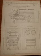 Plan D'une Grille Mobile Fumivore De M. J.B. Tailfer Et Cie. 1859 - Travaux Publics