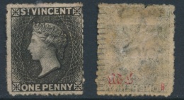 ST VINCENT, 1872 1d (wmk Star Upright) P15, MM (gum Fine ), SG15, Cat £60 - St.Vincent (...-1979)