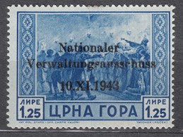 Germany Occupation Of Montenegro 1943 Mi#12 Mint Never Hinged - Besetzungen 1938-45