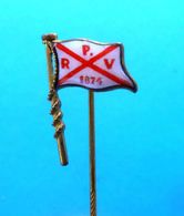 PASSAUER RV Passau Germany - VINTAGE ENAMEL PORCELAIN PIN BADGE * Rowing Rudern Aviron Rudersport Ruder Deutschland FISA - Remo