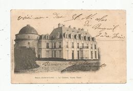 Cp , 37 , BENAIS ,  Le Château ,façade Ouest , 2 Scans , Voir Oblitérations : BOURGUEIL , STENAY , Dos Simple,1903 - Other & Unclassified
