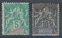 NOUVELLE-CALEDONIE N°44 Et 45 - Gebruikt