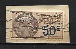 FRANCE    -    Timbre  Fiscal De 50 C Sur Fragment . - Marche Da Bollo