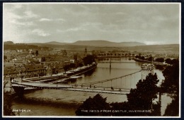 RB 1185 - Real Photo Postcard - The Ness Fron Inverness Castle - Inverness-shire Scotland - Inverness-shire