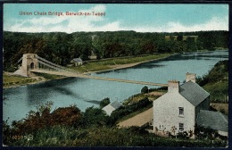 RB 1185 - Early Postcard Union Chain Bridge Berwick-on-Tweed Berwickshire Scotland England - Berwickshire