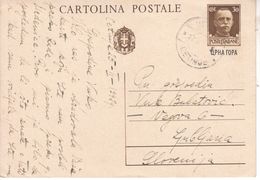 O768  ITALIA  BESETZUNG      MONTENEGRO  CETINJE     NACH  LUBIANA   25.2. 1942 - Occ. Allemande: Montenegro