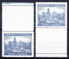 Boheme Et Moravie 1939 Mi 36 Zf (Yv 36 Avec Vignette), (MNH) ** - Ongebruikt