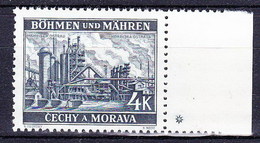 Boheme Et Moravie 1939 Mi 34 (Yv 34 Avec Bdf), (MNH) ** - Unused Stamps