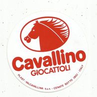 Autocollant , CAVALLINO GIOCATTOLI , Bergame ,CENATE SOTTO , Italy, Italie - Autocollants