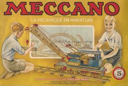 MANUEL D'INSTRUCTIONS  MECCANO - N° 5 - La Mécanique En Miniature - Meccano