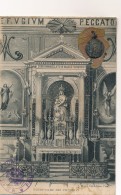 CPA Image Pieuse Notre Dame Des Victoires Avec Médaille Datée De Du 17 Octobre 1914 - Lieux Saints