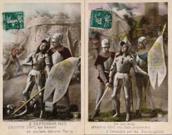 Lot De 2 CPA Jeanne D'Arc - Historische Figuren