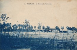 CPA ALGERIE Algérie BOUFARIK Le Stade Vu Des Quinconces Match De Football éditeur Albert - Sonstige & Ohne Zuordnung