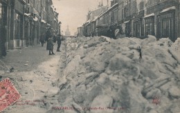 CPA 25 PONTARLIER La Grande Rue Février 1906 - Pontarlier