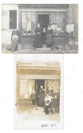 VILLENEUVE SAINT GEORGES (94) Ensemble De 2 Cartes Photos Devanture Magasin A La Confiance 57 Av De Choisy - Villeneuve Saint Georges