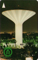 ARABIA SAUDITA. Water Tower At Night (SAUDE). SA-STC-0001 (SAUDE - C). (001). "C" TRANSPARENT. - Saudi-Arabien