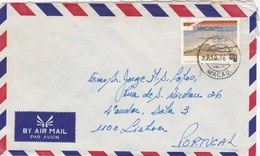 PORTUGAL MACAU AIR MAIL COVER - MACAU To LISBOA - Luftpost