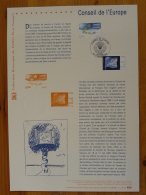 Timbres De Service Conseil De L'Europe Document Officiel FDC Folder 2005 With Proof And Stamp - Lettres & Documents