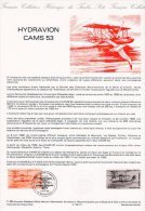 (Faciale = 3.05 €) 1985 Document Officiel 11-85 " HYDRAVION CAMS " N° YT PA 56. DPO - Documenti Della Posta