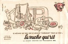 BUVARD  LA VACHE QUI RIT SERIE LES METIERS SIGNE HERVE BAILLE - Produits Laitiers