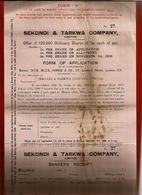 Rare Courrier Anglais Sekondi & Tarkwa London Londres 1909 - Banque - Glyn Mills Currie - Royaume-Uni